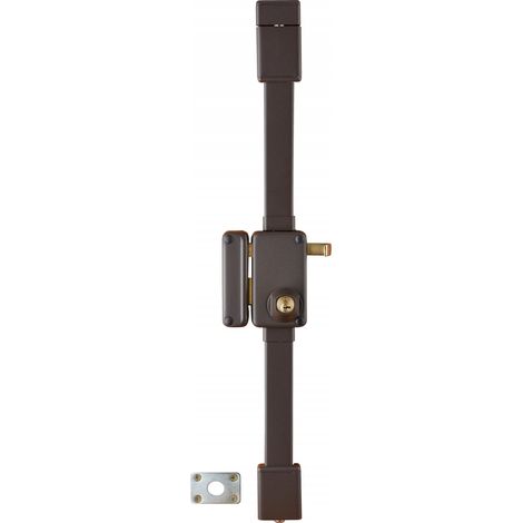 Serratura BELUGA CR Transit 2 con tirante, 75 x 130 mm, sinistra, marrone, 4 chiavi – THIRARD (1/2)