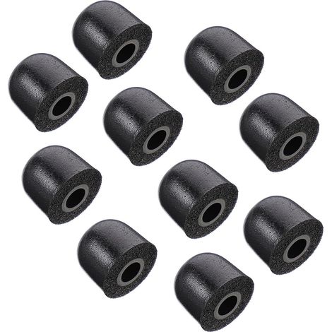Embouts en Mousse à Mémoire de Forme Design Ergonomique pour Écouteurs Intra-Auriculaires 10 Pièces Noir, Confort Longue Durée, Remplacement pour Casques Audio (1/5)