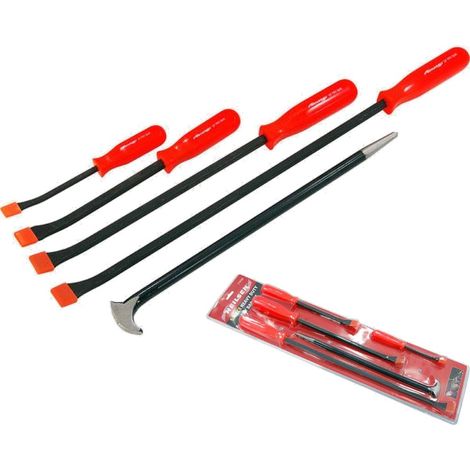 Neilsen 5pc Pry Crow Lever Bar Set Wrecking Roll Head Heel Puller Extra Long