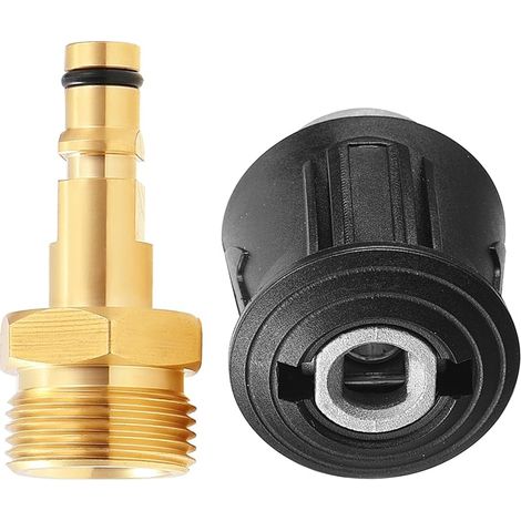 Kit d'Adaptateurs de Nettoyeur Haute Pression, pour Tuyau et Pistolet, Compatible avec Karcher K2, K3, K4, K5, K6, K7, Raccord M22 14 mm