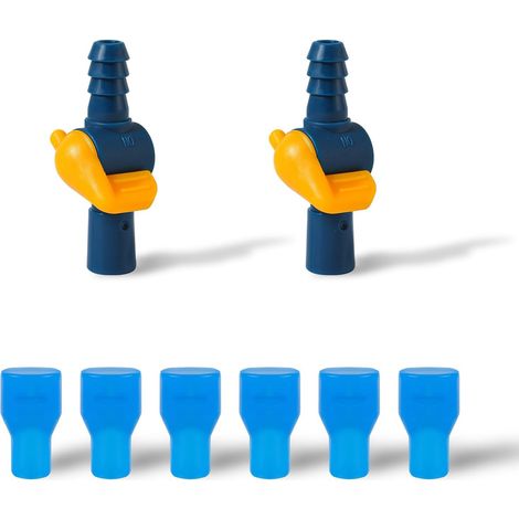 2 Morceaux de Ensemble de Connecteurs de Tuyau Passants et 6 Valves de Rechange, Embouts de Rechange, Accessoires de Rechange pour Vessie d'Hydratation (1/5)