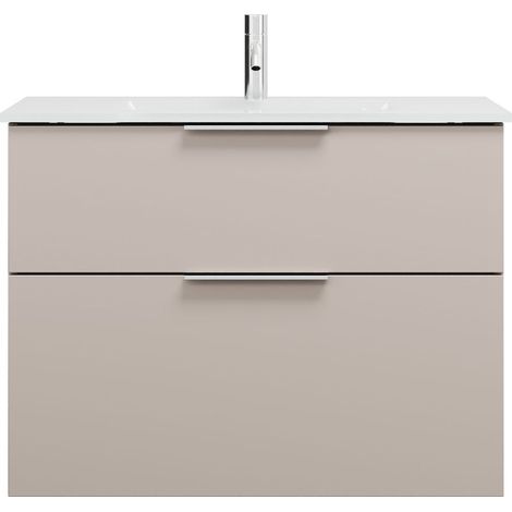 burgbad Eqio lavabo de cristal con mueble bajo para lavabo, (1/2)