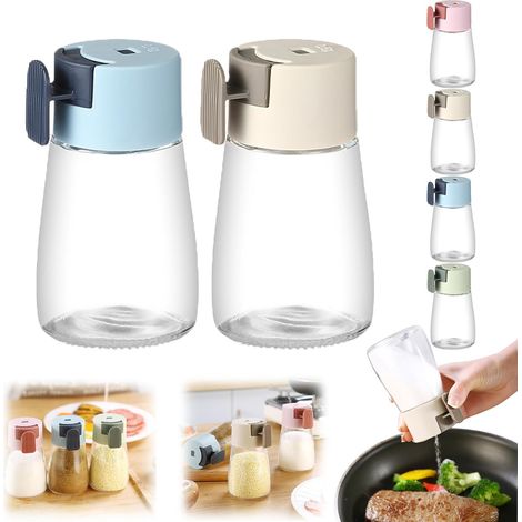 Salz- und Pfeffermühle – verbessert – präzise – quantitative Pressung – versiegelte Glasflasche für Gewürzsauce – 0,5 Gramm Salz pro Pressvorgang (1/5)