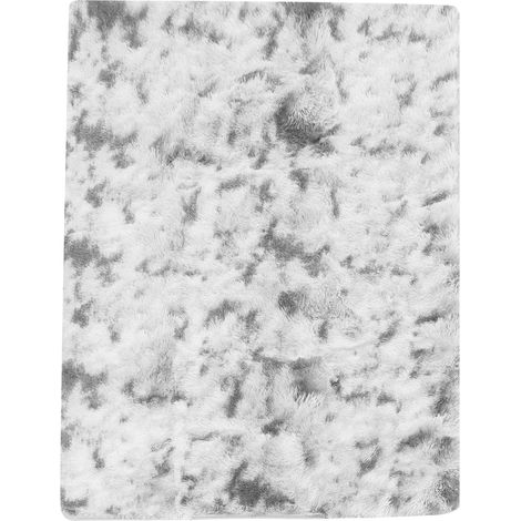 Tappeto a pelo lungo per camera da letto, tappeto per soggiorno, tappeto a pelo lungo, per soggiorno, camera da letto per bambine, 120x180 cm (grigio chiaro).