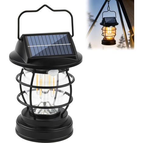 Lampe de camping LED rechargeable, projecteur de recherche avec crochet, éclairage extérieur, convient pour le camping, la pêche, l'aventure, la randonnée, les pannes d'urgence [Classe énergétique A] (1/5)