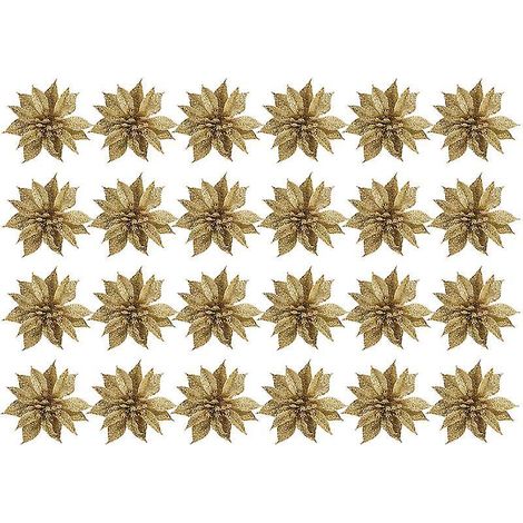 24-teiliges Weihnachtsblumen-Accessoire (1/3)