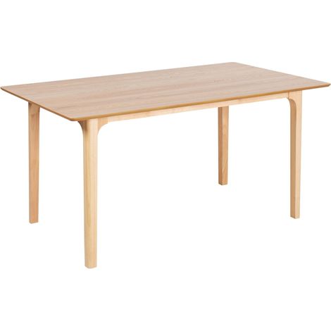 Tavolo da pranzo Tavolo da cucina Design moderno 160 x 90 cm Legno di frassino chiaro Delmas