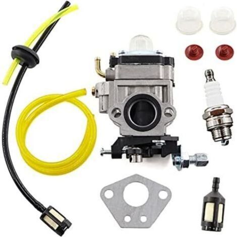 15mm Carburateur et Joint pour débroussailleuse 52cc 49cc 43cc 40cc avec Tuyau, Bougie dallumage et Filtre à Essence (1/5)
