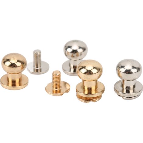 200 jeux de rivets moines, 9x8mm, en cuivre léger, rivets en cuir à faire soi-même, adaptés à la décoration de vêtements, chaussures et sacs, disponibles en or et en argent. (1/5)