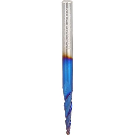 Fraise carbure monobloc 2 coupes R0.7515D450, fraise à queue carbure de tungstène revêtue, outil de fraisage 4mm, longueur 50mm, 1 pièce (1/5)
