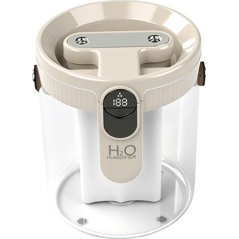 Umidificatore/Diffusore di aromi - Umidificatore a ultrasuoni - Combatte l'aria secca - Doppio ugello - 1500 ml - Beige (1/5)