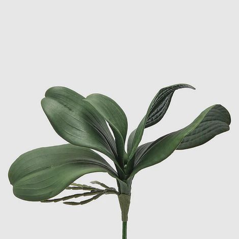 ORCHIDEA PHALAENOPSIS CON 5 FOGLIE ARTIFICIALE H27CM (1/3)