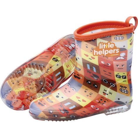 Gebol Gummistiefel Little Helpers Emoji orange Gummistiefel