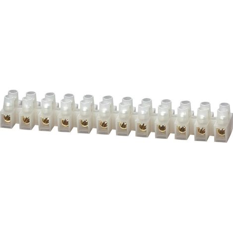 BORNIER DOMINO FLEXIBLE : 0,5-1,5 MM² RIGIDE : 0,5-1,5 MM² NOMBRE DE PÔLES : 12, 610810 1 PIÈCE BLANC TRU COMPONENTS (1/2)