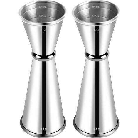 Doseur à cocktails de style japonais, en acier inoxydable 304, 3 cl / 6 cl, avec graduations internes, accessoire de bar professionnel-AquaForge