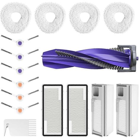 Accessoires pour aspirateur robot Freo X Ultra : brosse principale latérale, filtre HEPA, sacs à poussière, lingettes de nettoyage (1/5)
