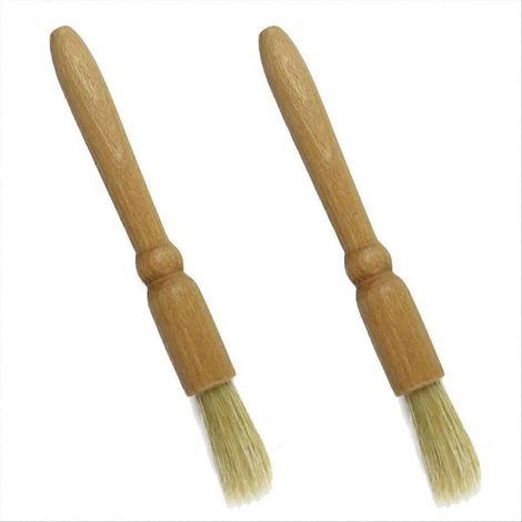 Moulin à café brosse café machine brosse de nettoyage bambou bois café machine brosse de nettoyage outils maison B (1/5)