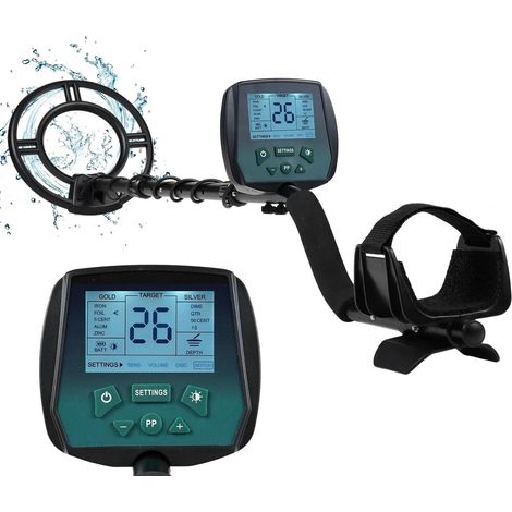 Détecteurs de métaux Détecteur d'or Professionnel étanche de Haute précision avec écran LCD 4 Modes Encoche de Disque Tout métal (1/5)