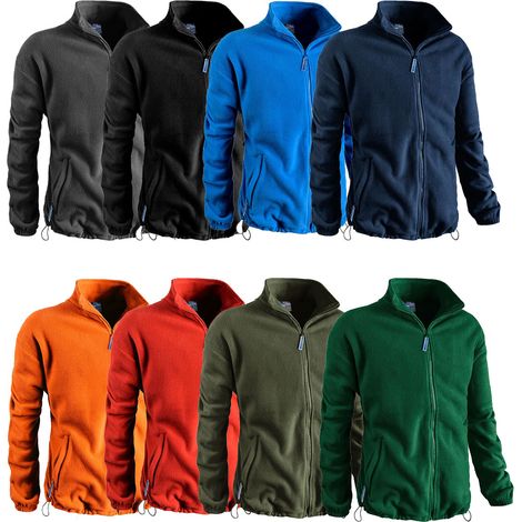 Sottozero Norway 7350 Fleece-Arbeitssweatshirt mit durchgehendem Reißverschluss - L - Blau