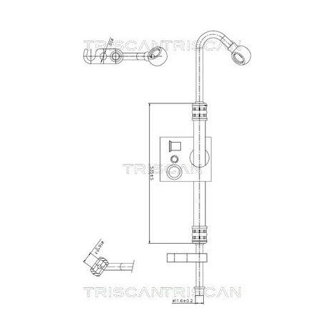 Tuyau hydraulique, direction TRISCAN 8516 11030 BMW 32 41 1 093 149