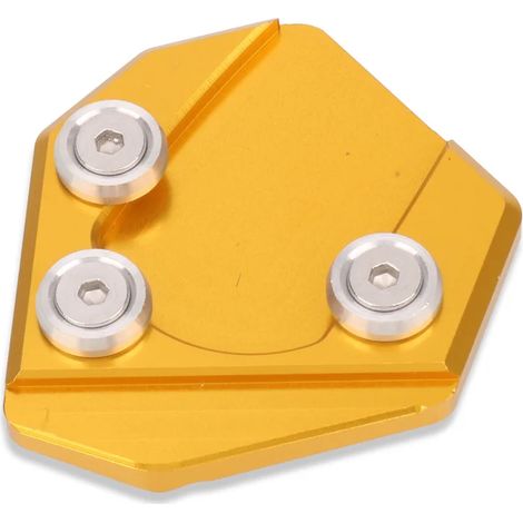 (Or - SANS LOGO) Compatible avec les motos SUZUKI GSX-S125, GSX-S150, GSX-R125 et GSX-R150 : béquille latérale extensible, plaque de support, support pour une meilleure stabilité. (1/4)