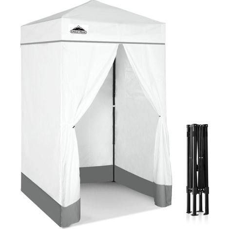 Canopy Pop-up, Abri Solaire, Cabine d'essayage, Cabane de confidentialité Portable pour Piscine, séances Photo Tendance ou Camping, Blanc (1/5)