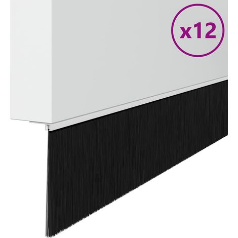 Spazzole per porte a vite 12 pcs Bianco 100 cm vidaXL