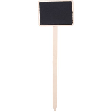 Lot de 10 étiquettes plantes en bois mini ardoise message pour jardin fleurisseur décoration 23,8x7,5x5,5 cm (1/5)