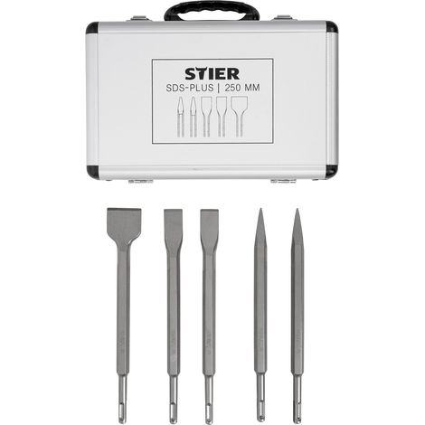 STIER SDS-Plus Meißelsatz 5-tlg. 250mm (1/5)