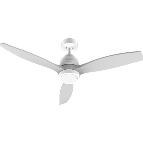 Ventilateur de Plafond EnergySilence Aero 5200 White Design Télécommande et Minuterie, 40W, Diamètre de 132 cm, Moteur DC, Lumière LED, 6 Vitesses, Fonction Hiver, Blanc/Pales Grises (1/5)