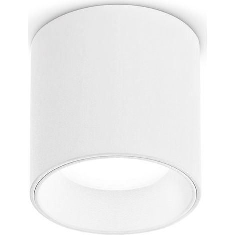 Ideal Lux Plafoniera Moderna Nitro 1 luce LED integrato bianco alluminio