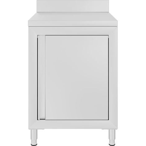 Maison Exclusive - Mesa de trabajo comercial mueble acero inoxida
