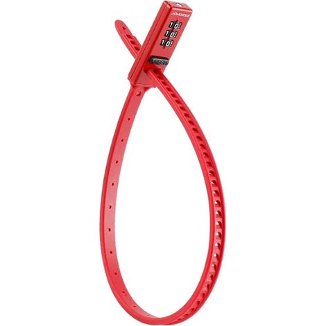 Antivol de casque à code 3 chiffres - Multi-usage pour vélo, trottinette électrique, moto, portable - R (1/5)