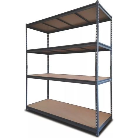 scaffale in metallo 4 ripiani easy sistem portata 1200 kg 180x60x180 cm (1/4)