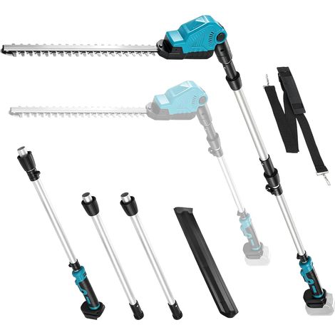 Taille-haie télescopique sans Fil Compatible avec 18V sans Batterie taille haie à batterie Élagueuse sur perche Coupe-Haies Électrique Idéal Jardin Verger Taille Haie Pour Arbustes (1/5)