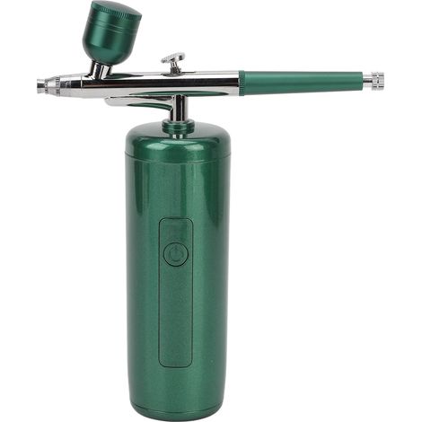 Brume Faciale Aérographe Vert Sans Fil Portable Haute Pression Nano Hydratation Injection d'Oxygène Peau Visage (1/5)