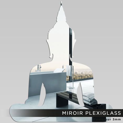 Miroir Plexiglass - Bouddha - 40x47 cm (1/2)