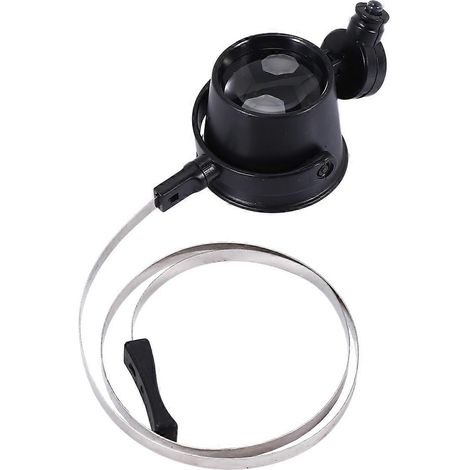 Loupe oculaire LED éclairée 15X pour la réparation d'horloges, de montres et de pierres précieuses (1/4)