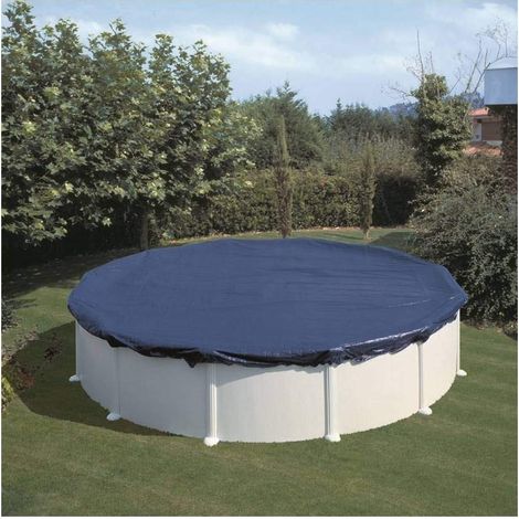 Gre CIPR301 - Copertura invernale per piscine rotonde dal diametro di 300 cm, 120 g/m2. Copertura per piscine per proteggere l'acqua della piscina. (1/4)