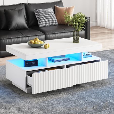 Modulares Sofa aus Stoff in Weiß 100 x 50 x 45 cm HOMAIRE (1/5)