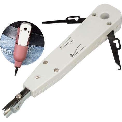 Outil Punch Down - Coupe Câble Intégré - Pour Prises Réseau Panneaux de Brassage LSA - CAT5 CAT6 CAT7 - 1 Pièce (1/5)