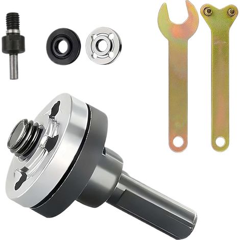 Adaptateur pour Meuleuse d'Angle - Set d'accessoires pour perceuse électrique,Pièces de Rechange pour Outils Électriques - Pour Atelier : Meulage, Polissage, Découpage (1/5)