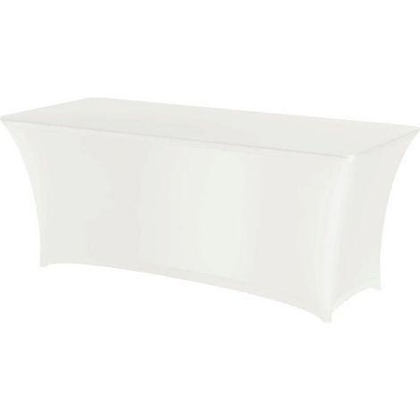 Tovaglia rettangolare senza stirare 150x760 cm Tessuto Jersey bianco - Hendi 814390