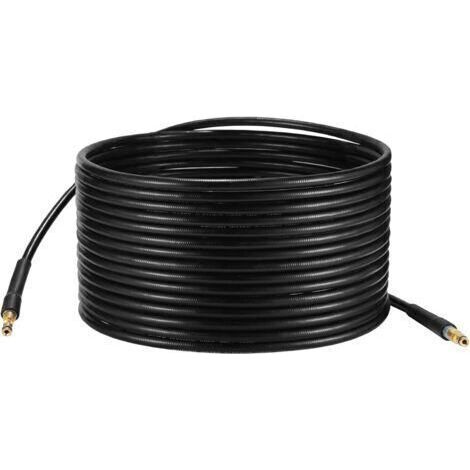 15M Rallonge de Tuyau pour Nettoyeur Haute Pression Kärcher K Series K2 K3 K4 K5 K6 K7 Karcher, 15M Flexible Tuyau de Rechange Quick Connect avec Embouts en Laiton