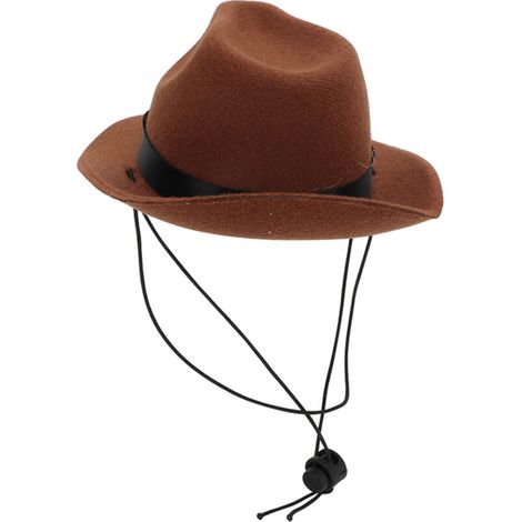 Chapeau Cowboy Mignon pour Chien et Chat, Idéal Fêtes et Quotidien, Marron