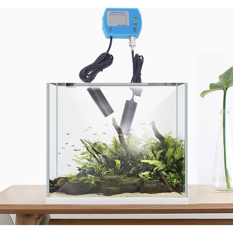 PH-Monitor Messung und Analyse der Wasserqualität LCD mit Hintergrundbeleuchtung Hohe Erkennungsgenauigkeit Wasserdichter 2 in 1 Wasserqualitätstester für Aquarium, Schwimmbäder, Haushalt Trinkwasser (1/5)