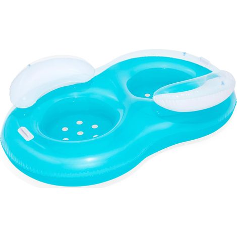 Bouée de Natation Double Cool Comfort Deluxe de 1,88 m x 1,17 m (1/5)