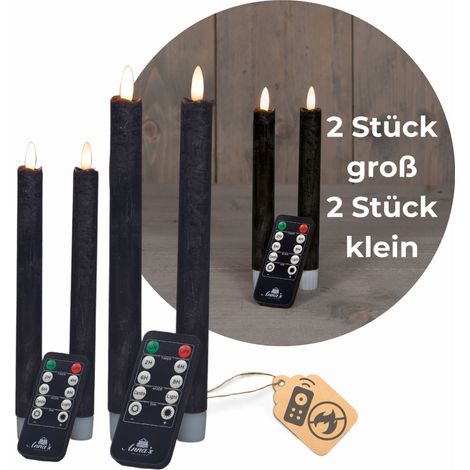4x Novaliv LED Kerze Echtwachskerzen (1/5)