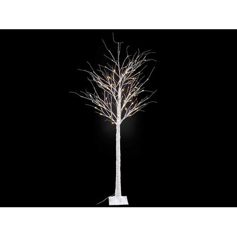 Alberi luminosi natalizi effetto betulla m 1,80 H con 120 LED bianco caldo e 120 rami. Ideali per decorazioni natalizie interne ed esterne, M 1,80 H