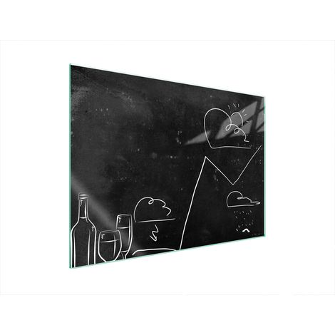 PLACA PROTECTORA DE VIDRIO PARA ESTUFA 70x52 NEGRO (1/5)